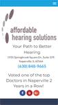 Mobile Screenshot of napervillehearingaids.com